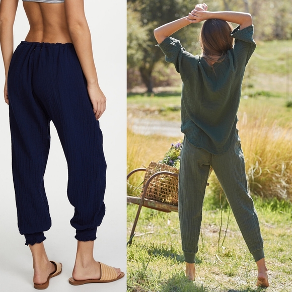 New 9Seed Fire Island Pants Wildflower Tie Dye M/L - Picture 9 of 16